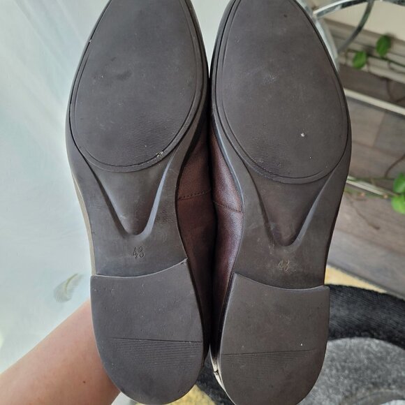 Brand Q Handmade Luxury Italian Brown Leather Almond Toe Moccasins main image 8
